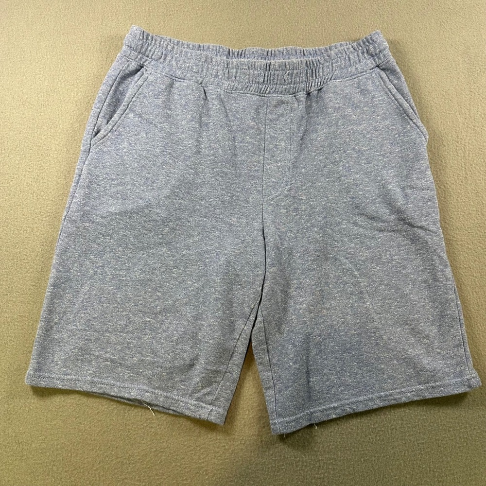 Thereabouts Boys Blue Heathered Sweat Shorts XL 18/20 Elastic Waist Knit Pockets